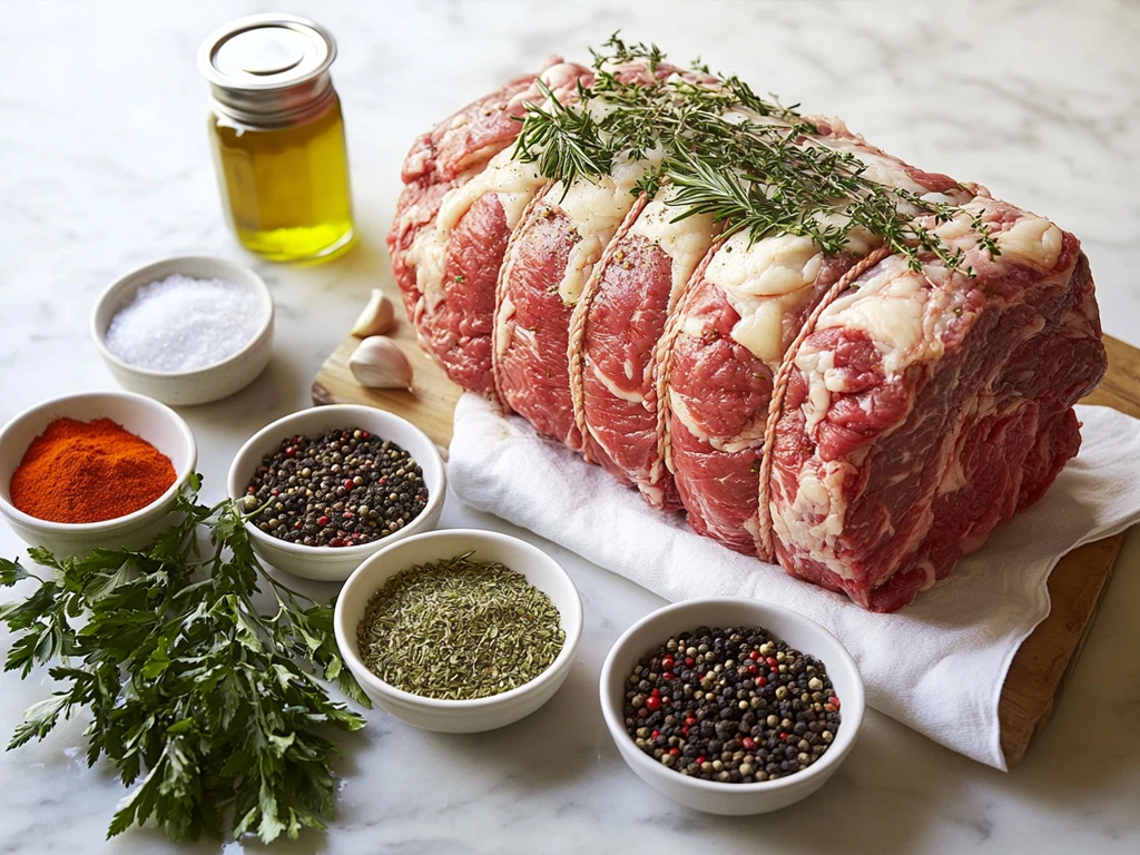 Ingredients for Prime Rib Seasoning: Herbs and Spices