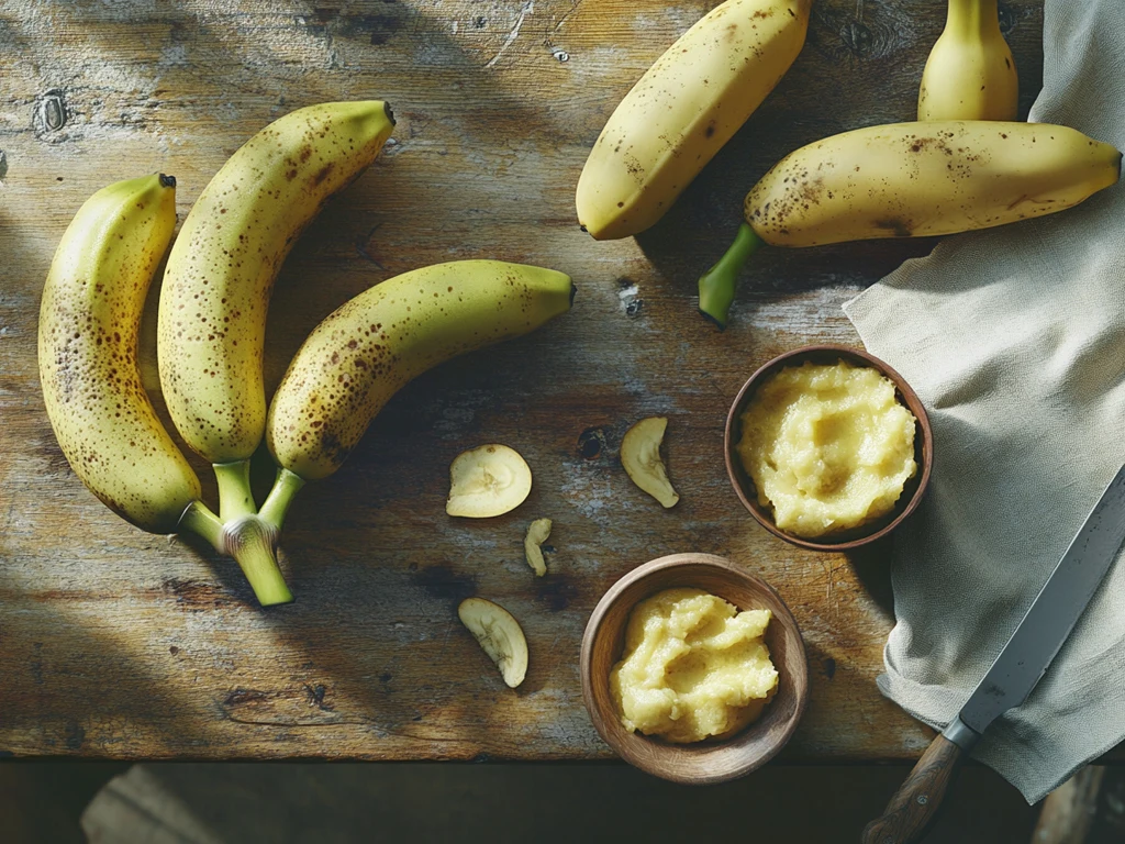 Bananas at Different Ripeness Levels