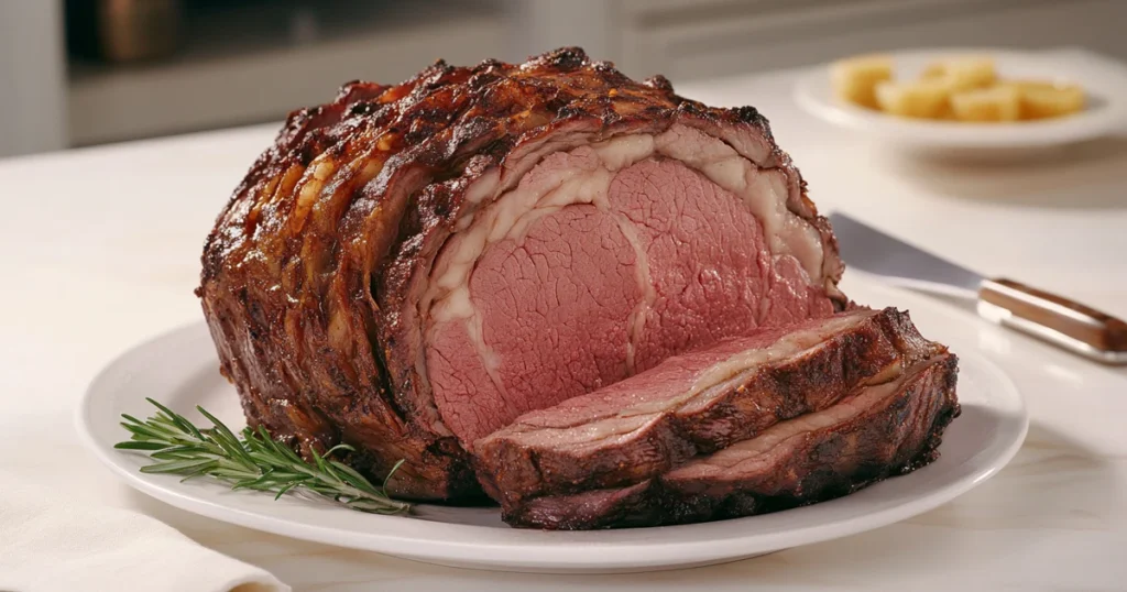 Perfectly Cooked Boneless Prime Rib Roast