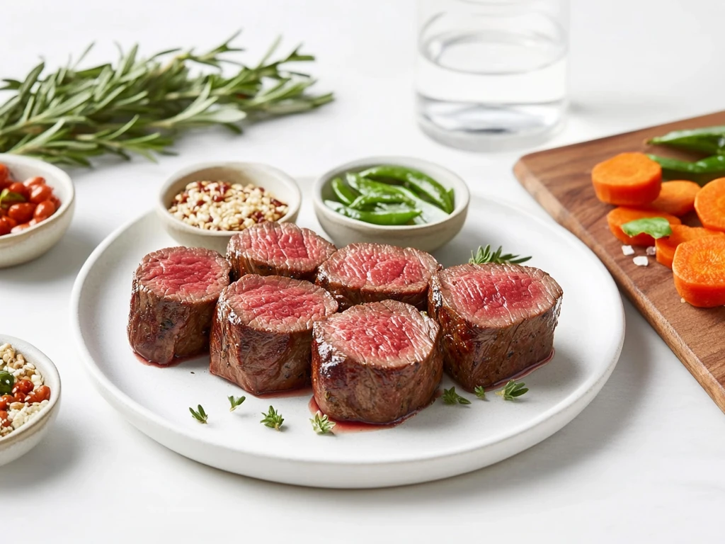 Beef Tenderloin Tips with Nutritional Ingredients