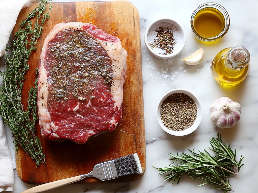 Prime Rib Ready for Seasoning