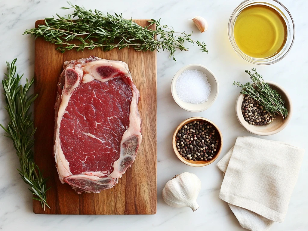 Ingredients for Prime Rib Roast Au Jus