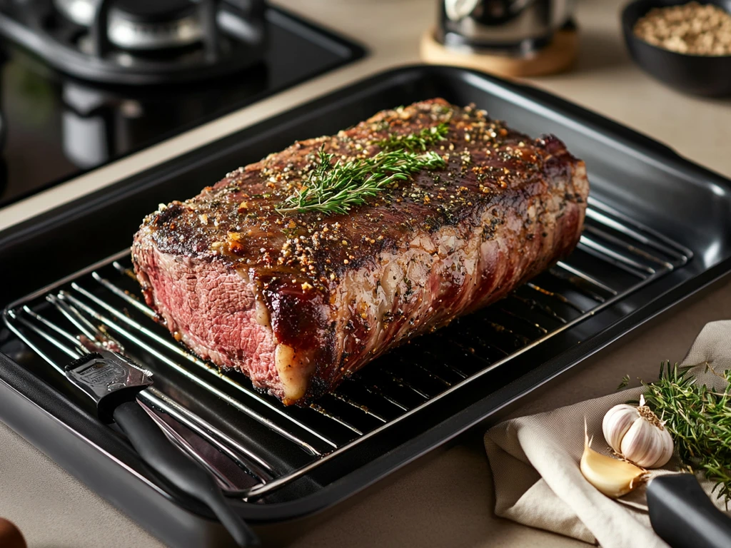 Cooking Prime Rib Roast in a Roasting Pan