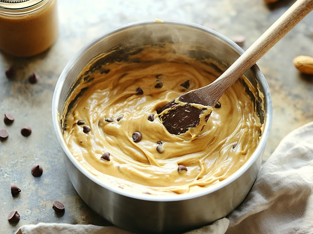 Making Peanut Butter Fantasy Fudge Process