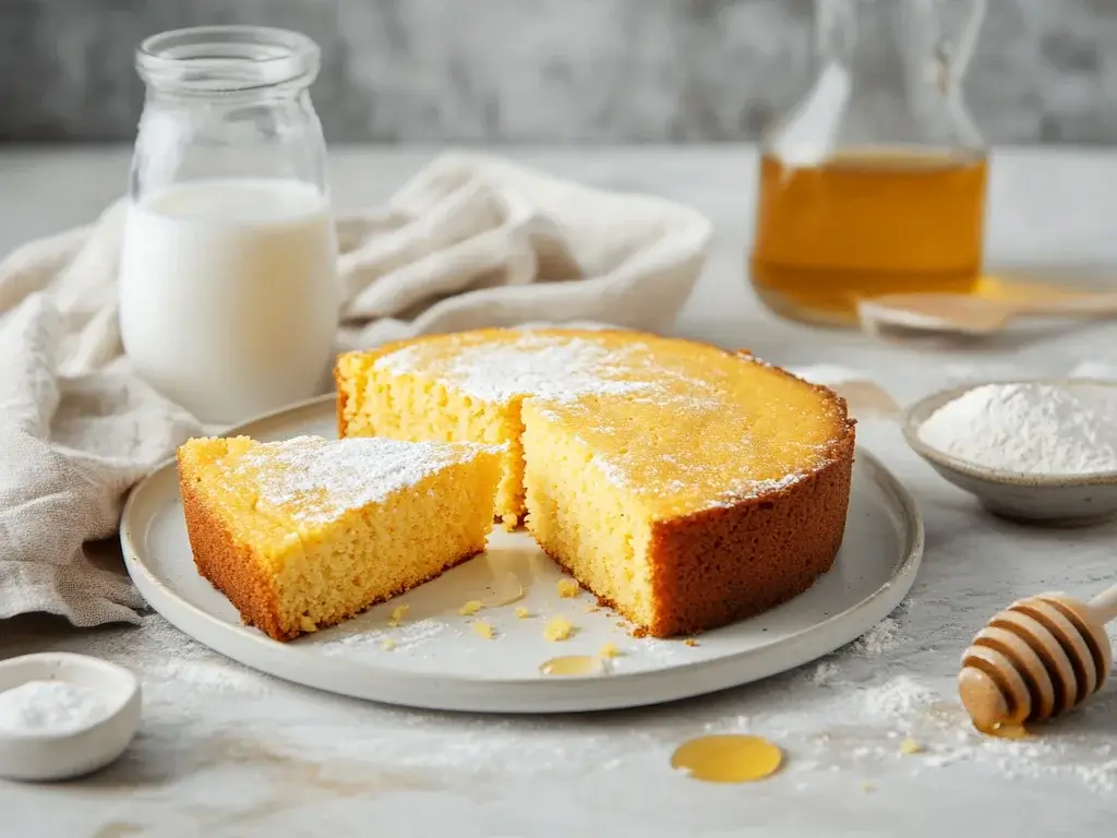 Milk-Based Cornbread with Soft and Light Texture