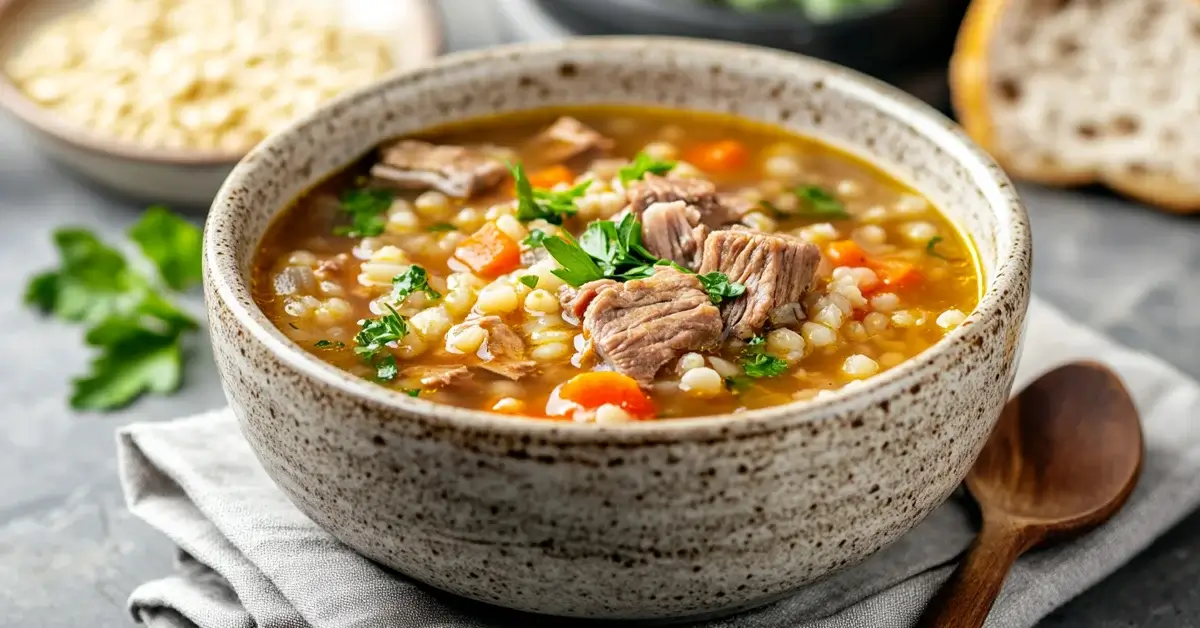 Beef barley soup instant pot