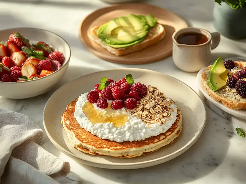 Cottage Cheese Breakfast Recipes with Pancakes and Smoothies