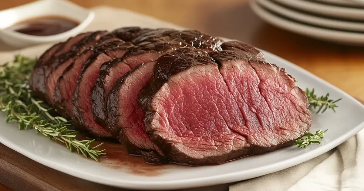 Perfectly Reheated Beef Tenderloin Slices