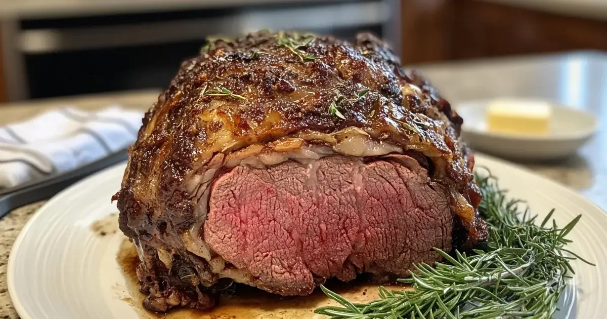 Prime Rib Roast with Golden Crust