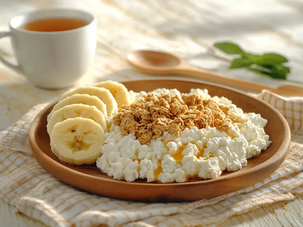 Balanced Breakfast with Cottage Cheese and Granola