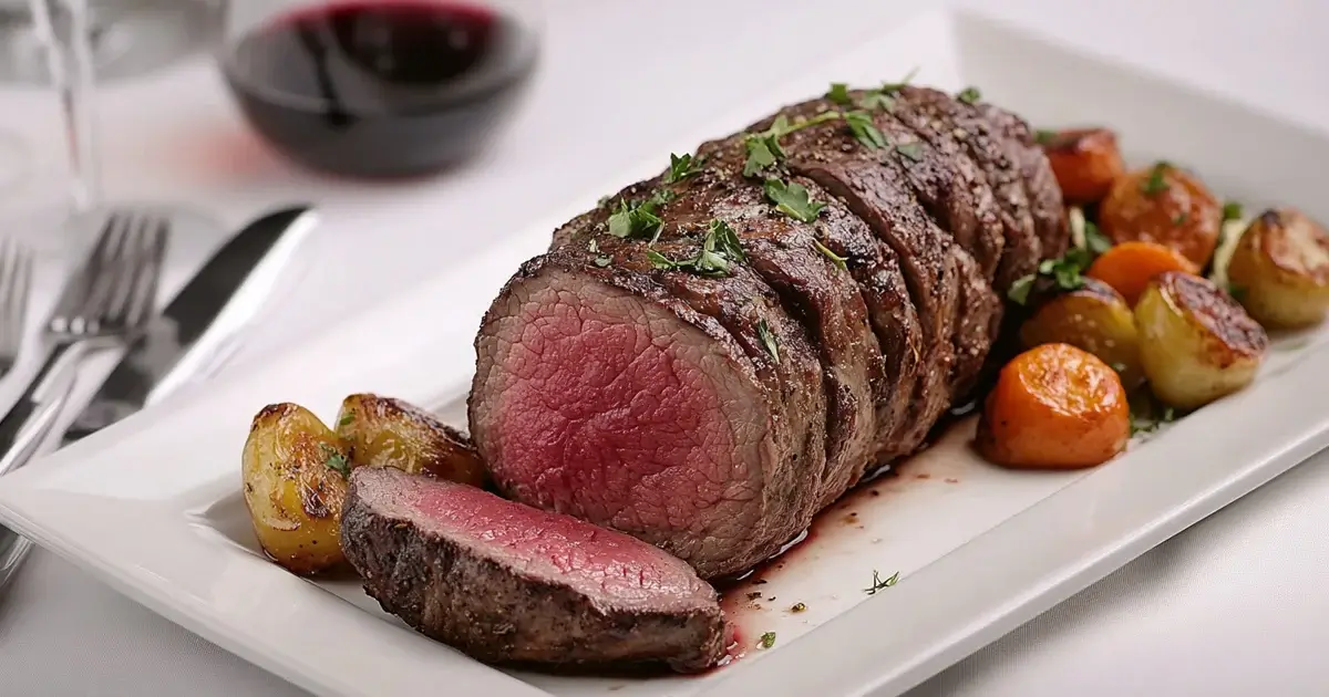 Perfectly Cooked Beef Tenderloin Slices