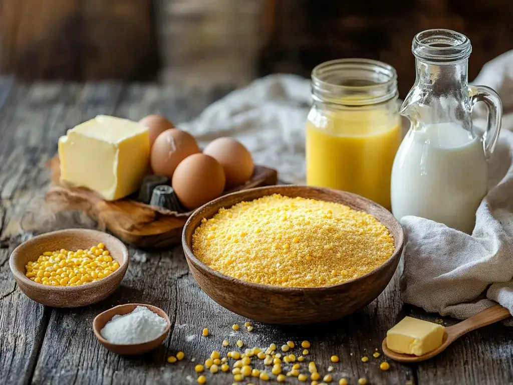 Ingredients for Southern Cornbread Recipe