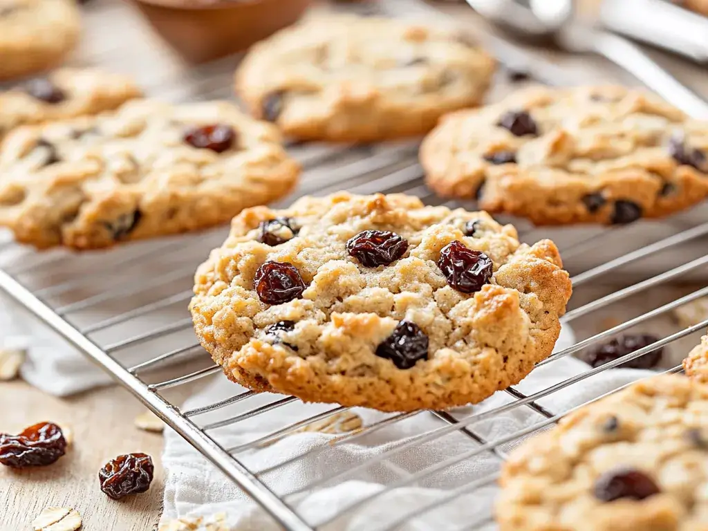 Soft Baked Sugar-Free Oatmeal Raisin Cookies