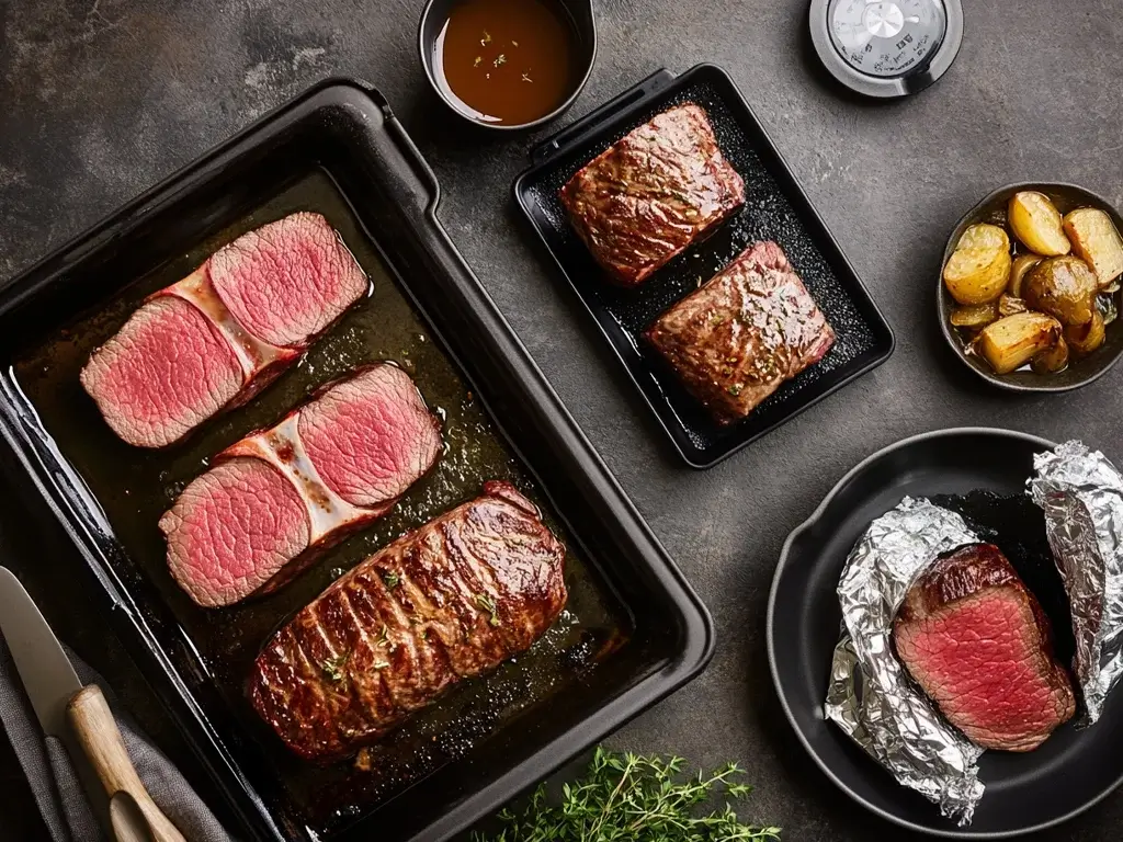 Reheating Beef Tenderloin with Various Techniques