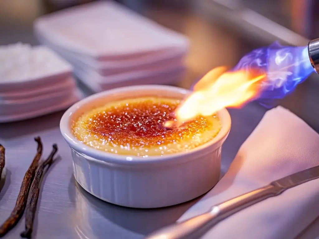 Crème Brûlée Preparation Process