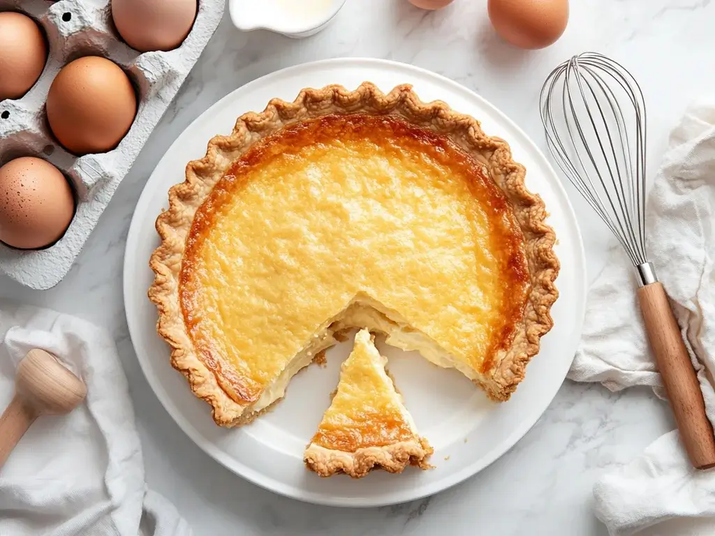 Perfectly Set Buttermilk Pie with Smooth Custard