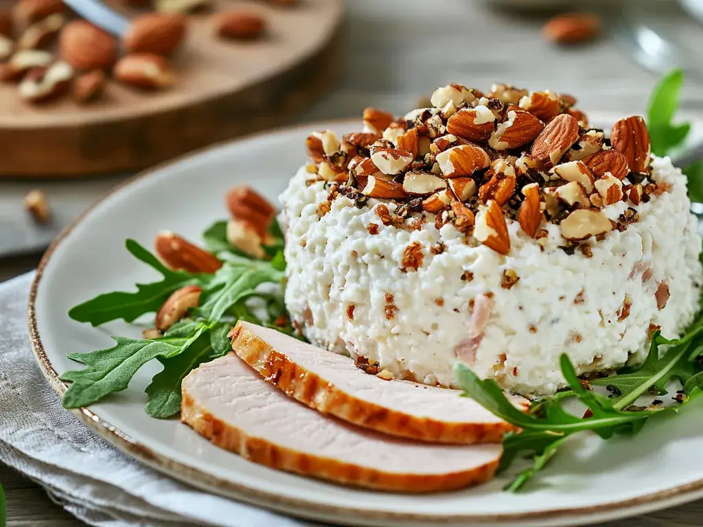 Cottage Cheese with Nuts, Seeds, and Turkey