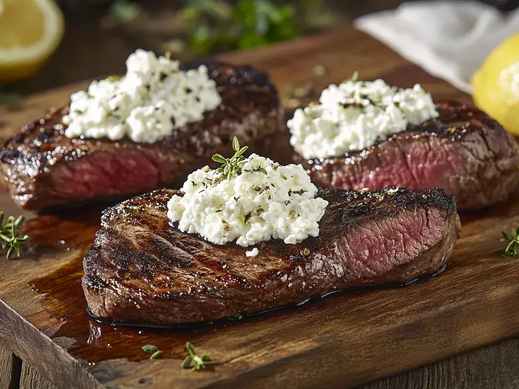 Venison and Duck with Cottage Cheese