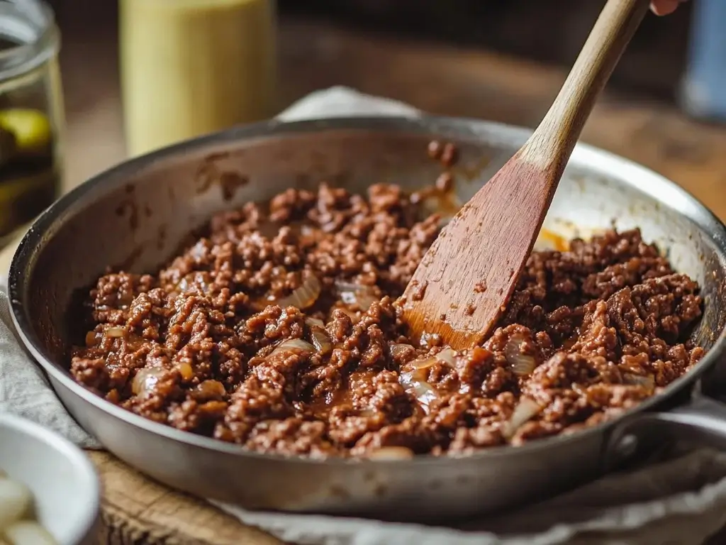 Cooking Big Mac Sloppy Joes