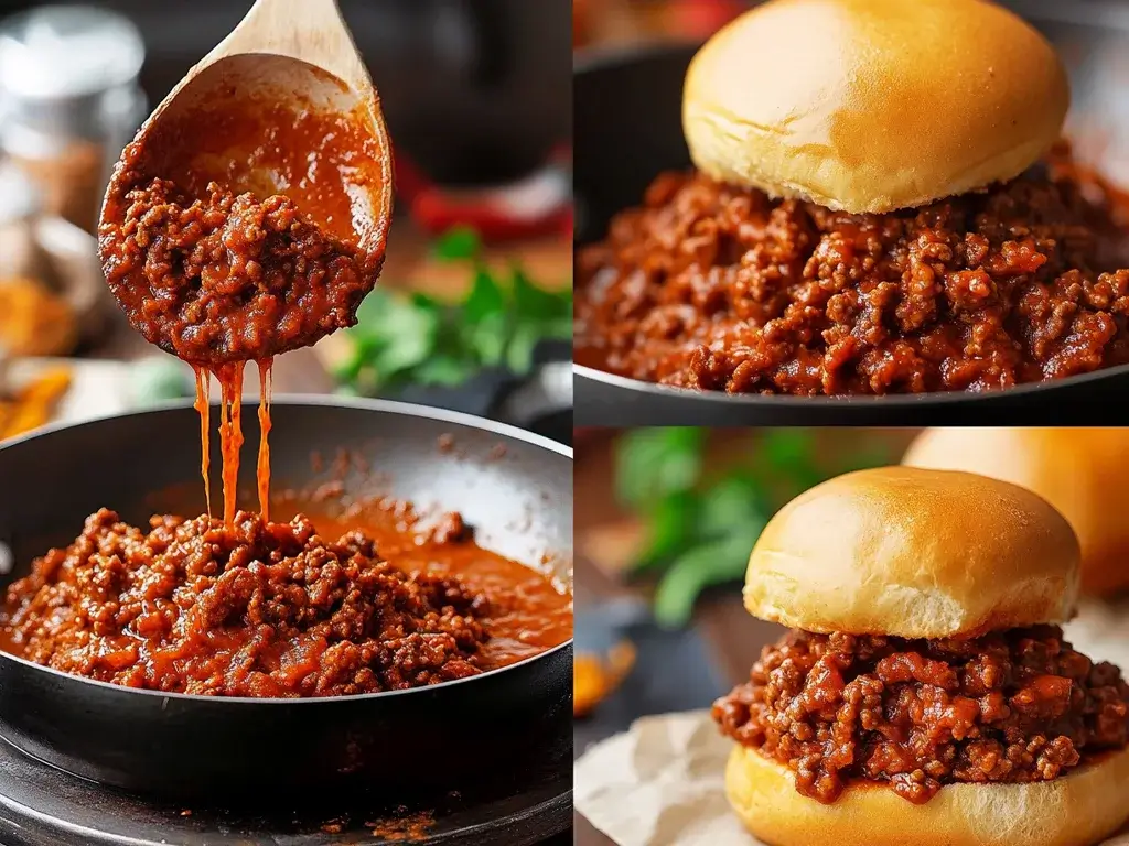 Cooking Sloppy Joe Filling