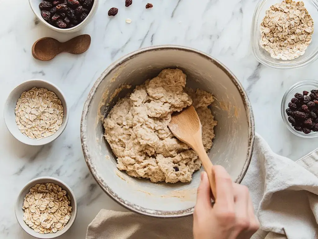 Making Sugar-Free Oatmeal Raisin Cookies